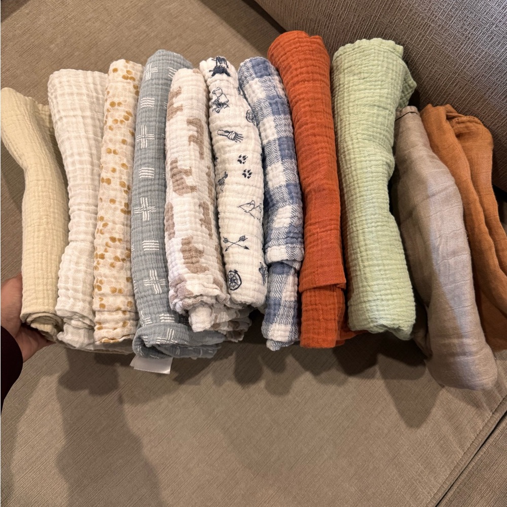 Assorted Muslin Swaddle Blankets